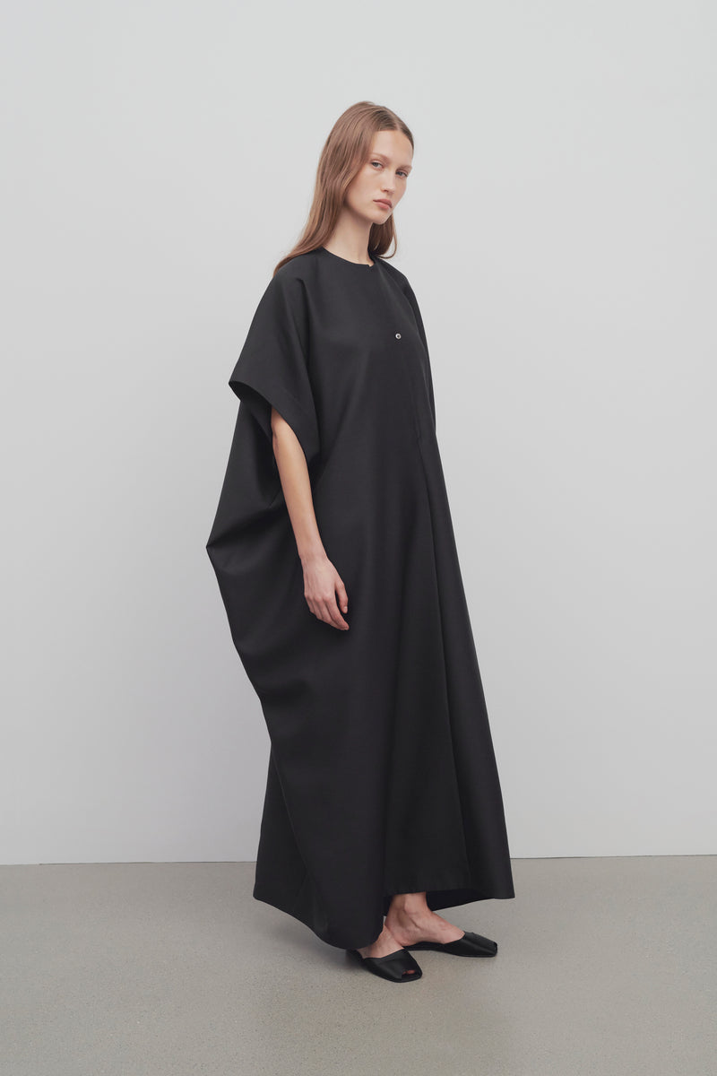 Saule Dress in Virgin Wool and Silk
