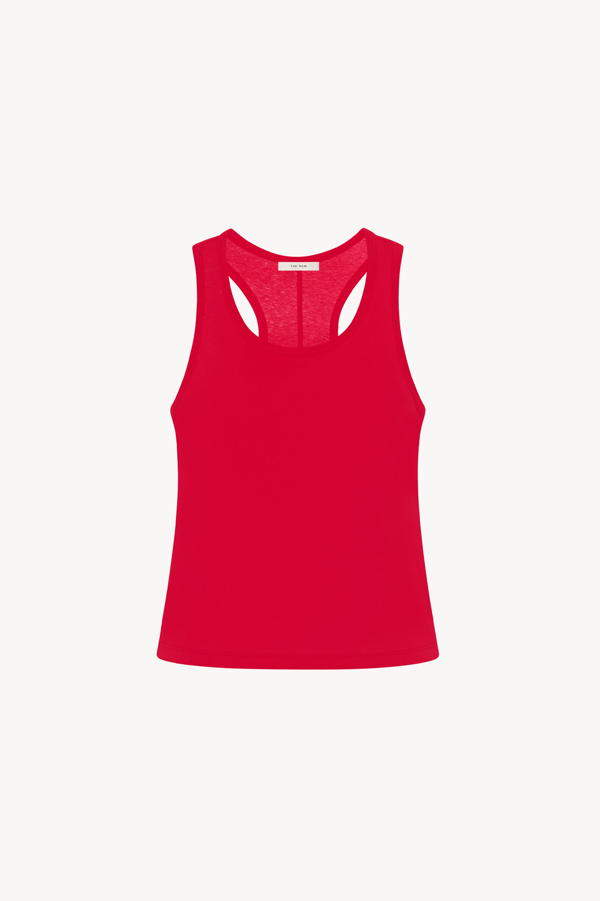 Tシャツ・カットソー [The Row] Serin Tank Top in Cotton Serin Tank Top Red in Cotton – The Row