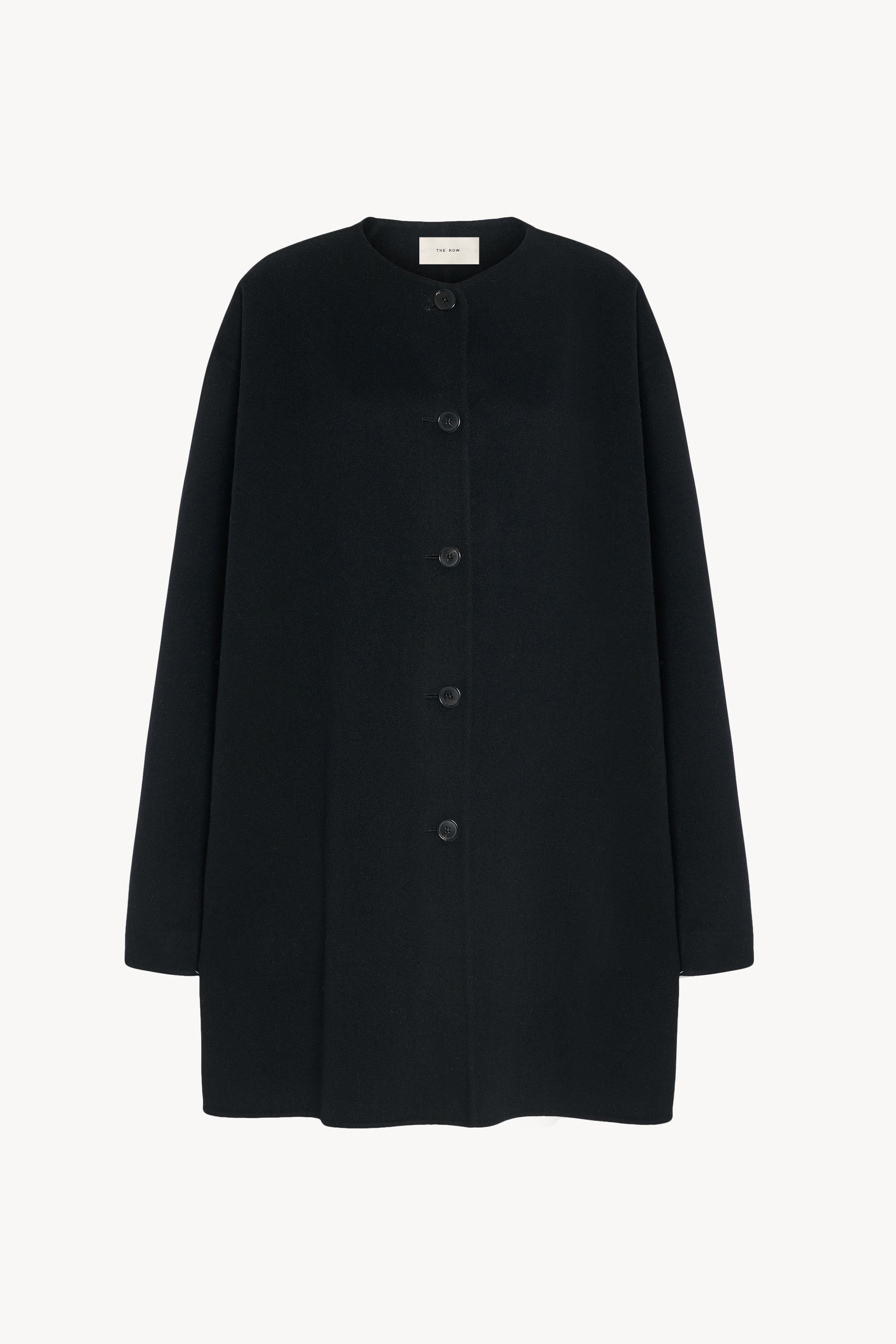 Kala Coat Black in Cashmere – The Row