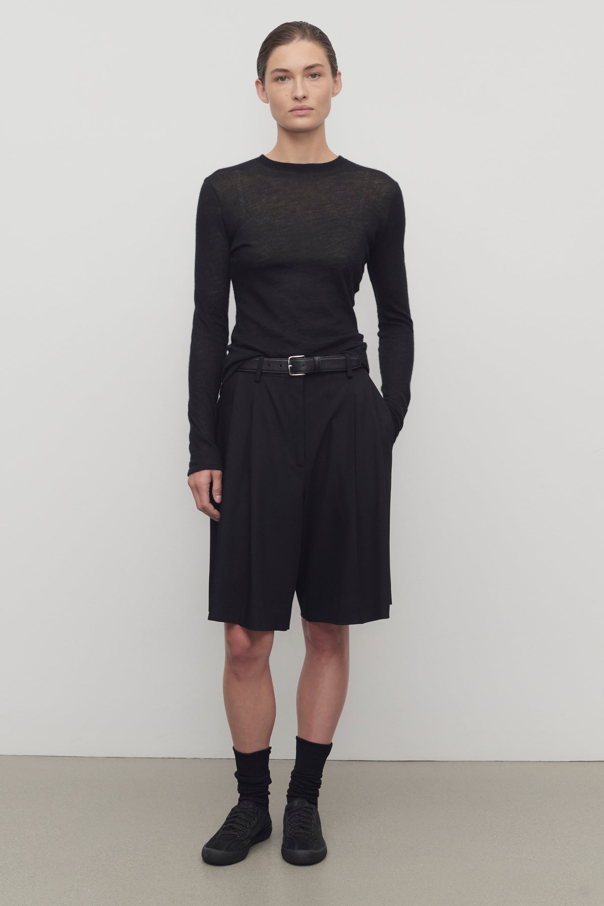 Pantalón Corto Vesperis de Lana Virgen