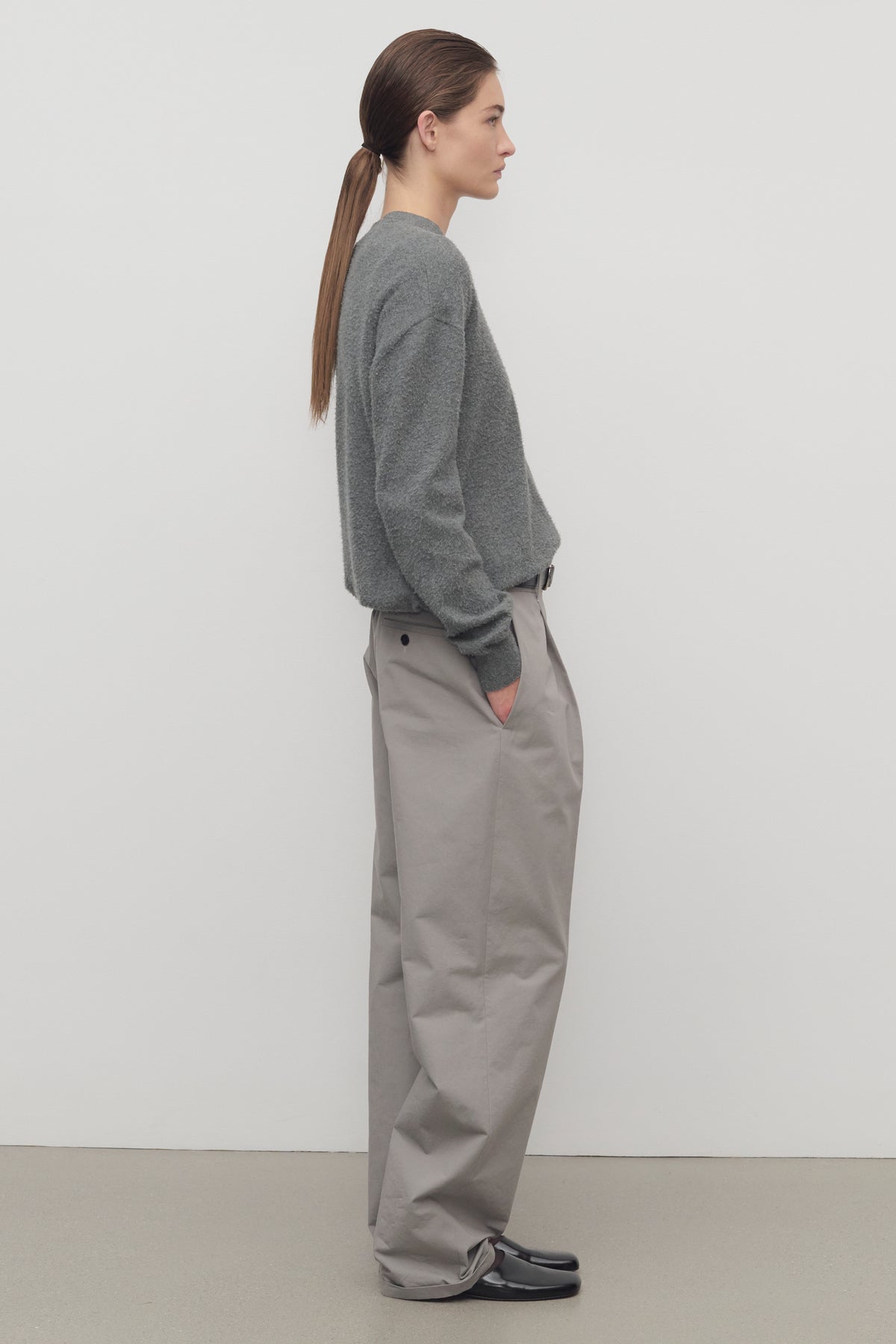Neriah Pantaloni in Cotone e Seta