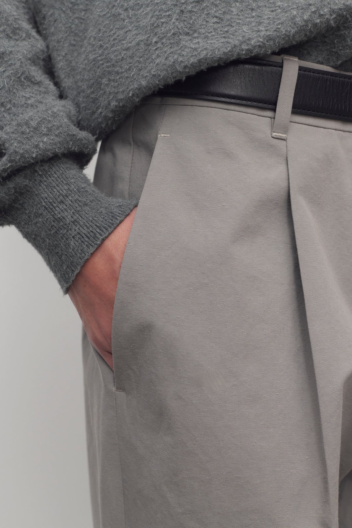 Neriah Pantaloni in Cotone e Seta
