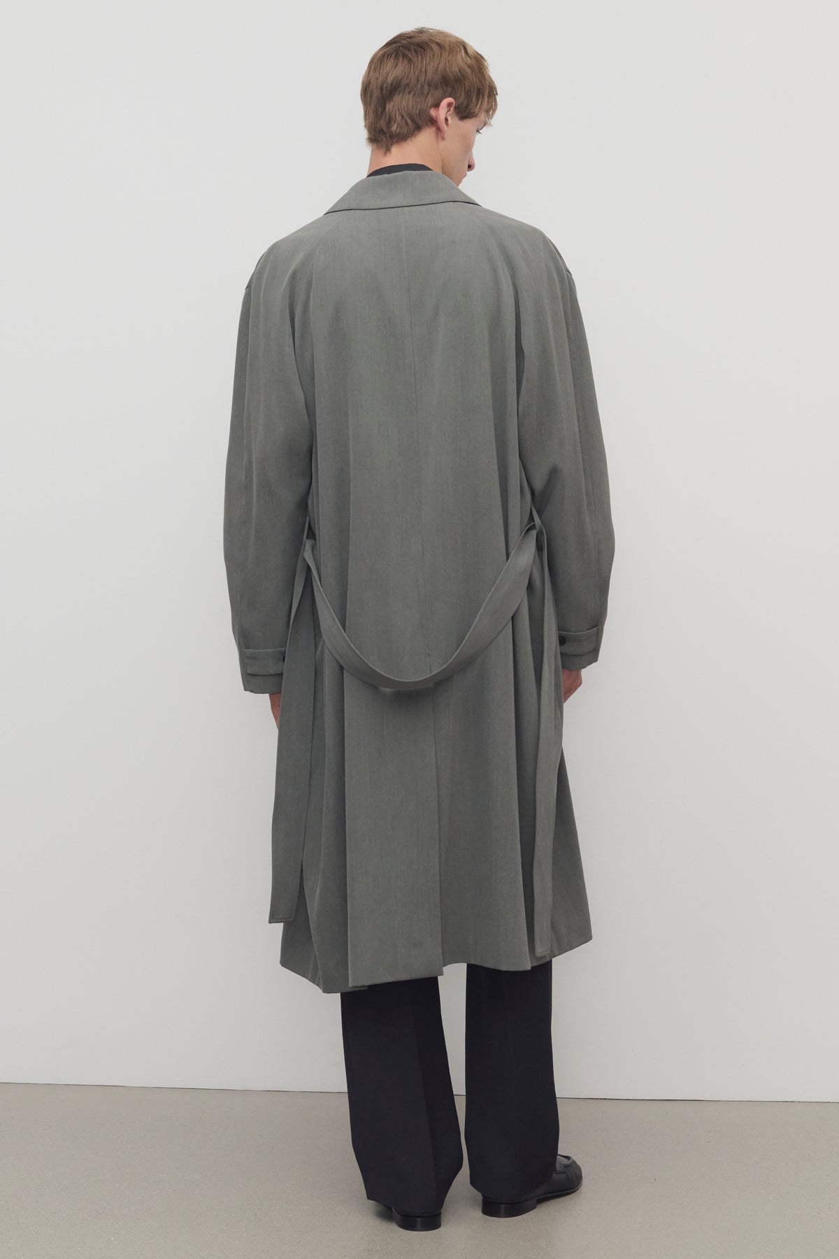 Tarian Cappotto in Seta e Lana Vergine