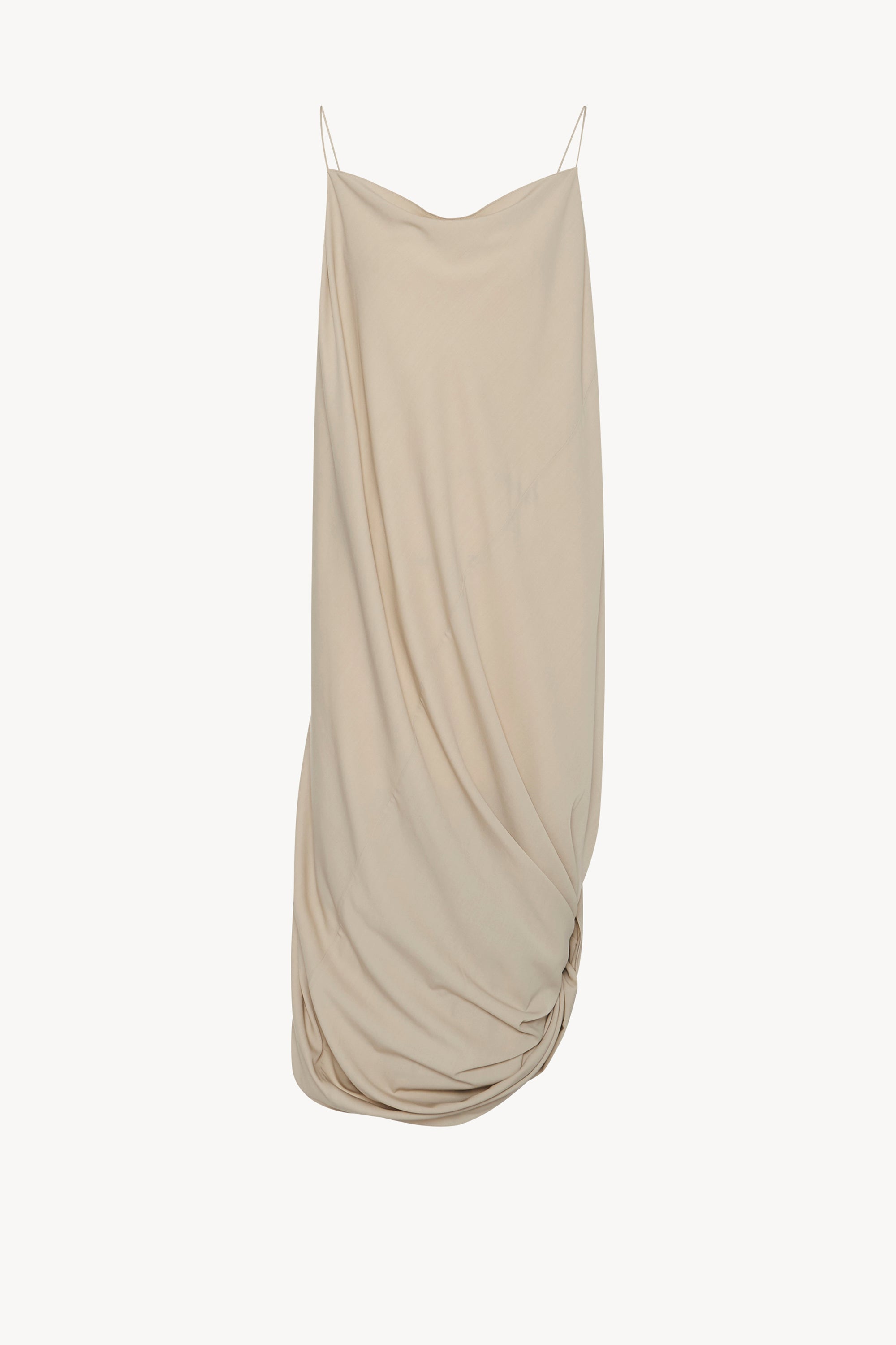 Kapalua Dress Beige in Viscose and Wool – The Row