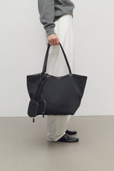 Park Tote Three Canvas Bag in Cotton and Leather