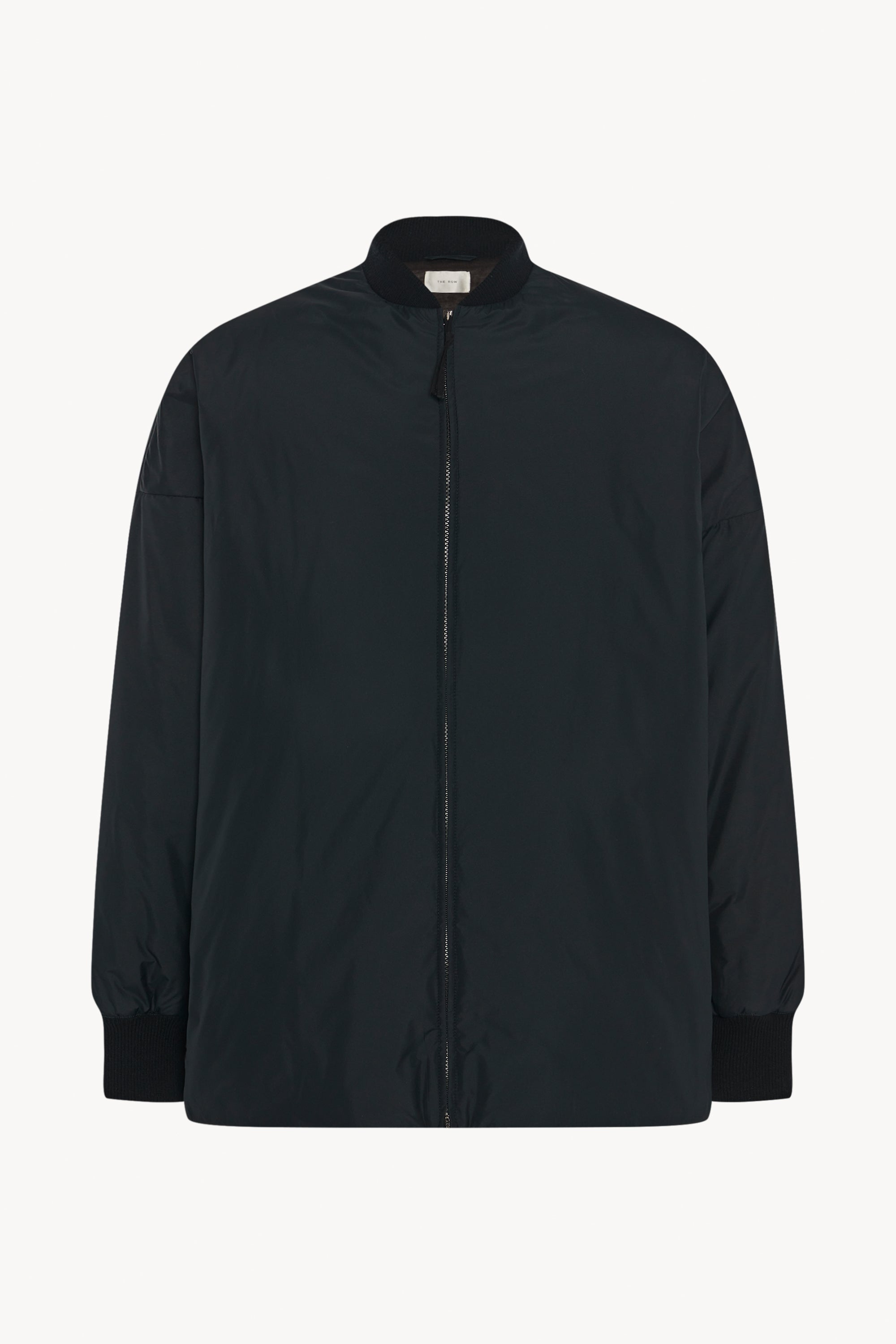 Dillon Jacket Black in Nylon and Cashmere – The Row