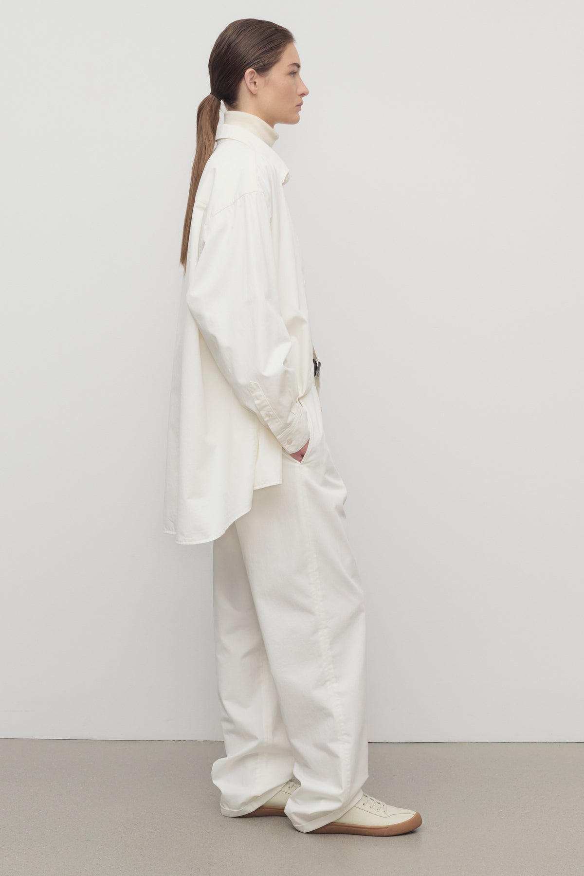 Neriah Pantaloni in Cotone e Cashmere