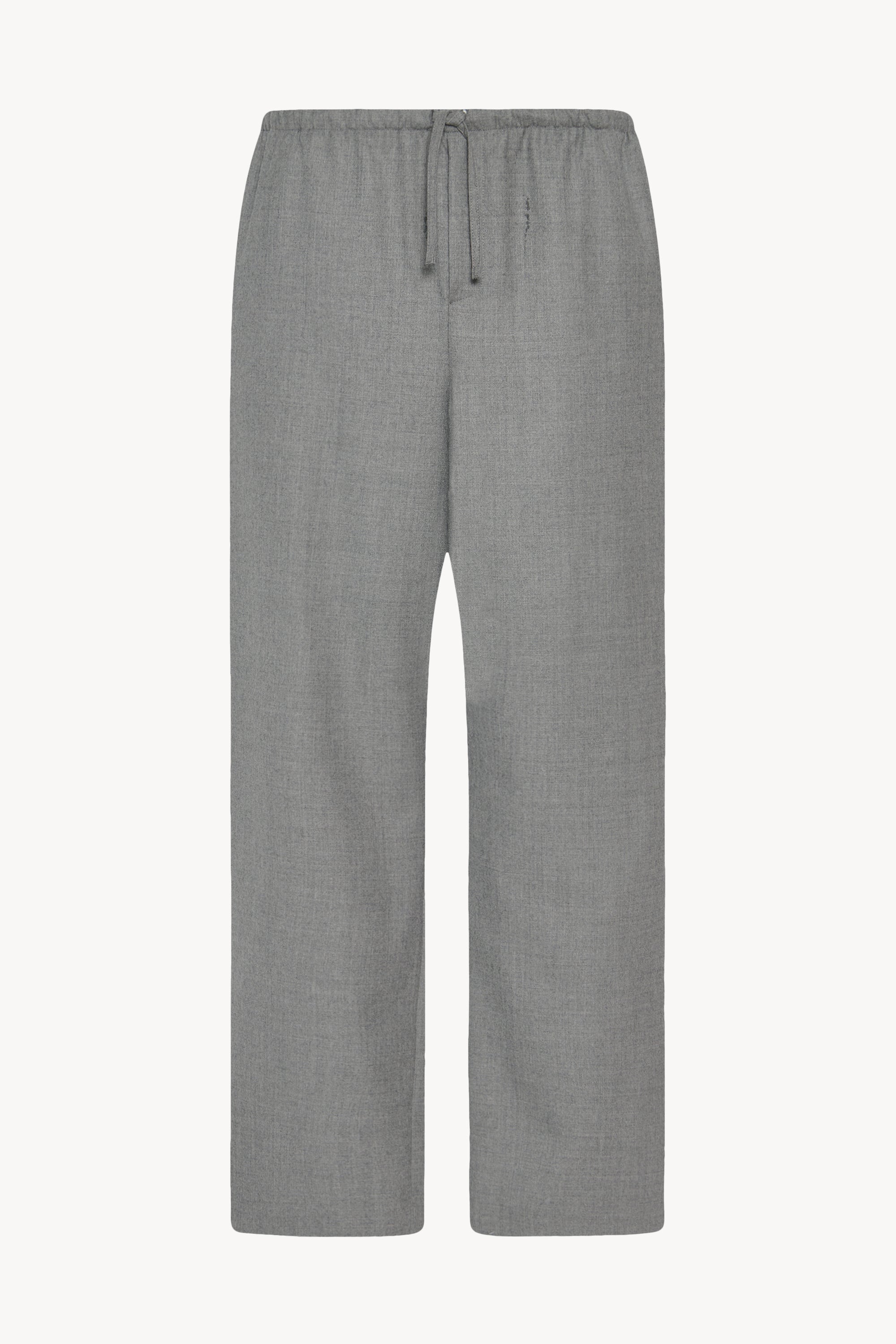 VIP【関税送料無料】希少 THE ROW LIGHT GREY WOOL PANTS Xon Pant Grey in Virgin Wool – The Row