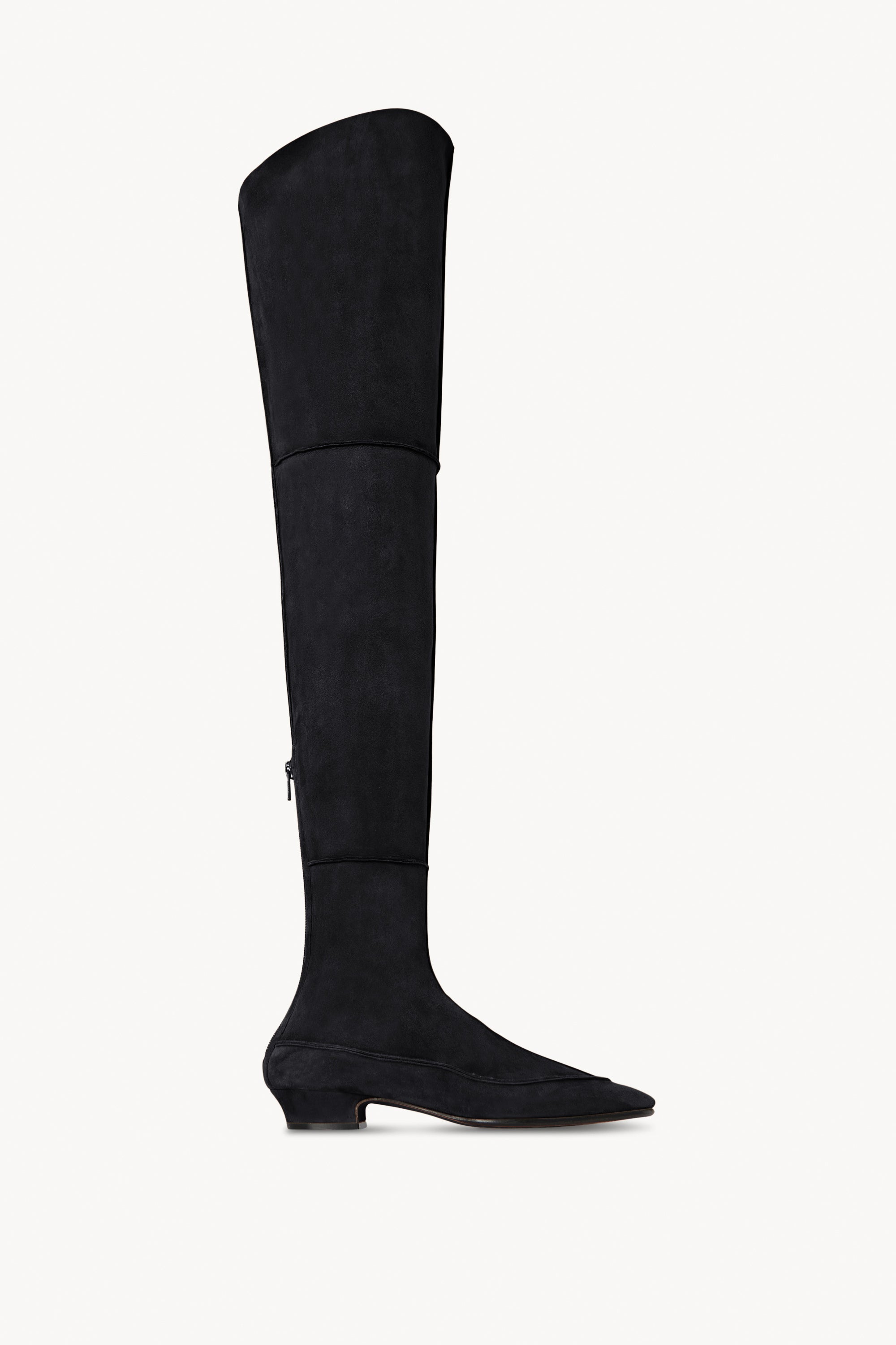 靴 THE ROW Bille Over The Knee Boots sz.36 THE ROW Billie suede over-the-knee boots | NET-A-PORTER