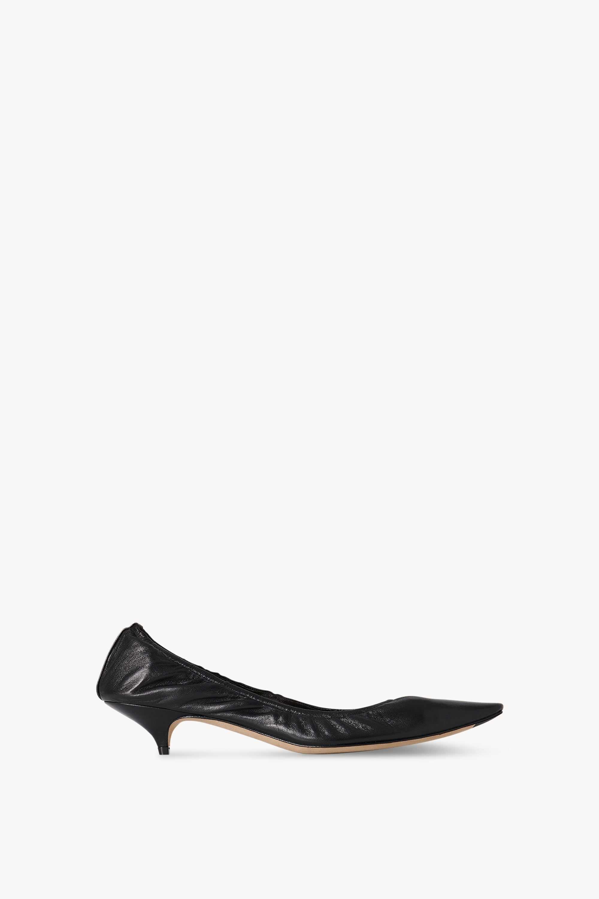 Liisa Kitten Heel Black in Leather – The Row1
