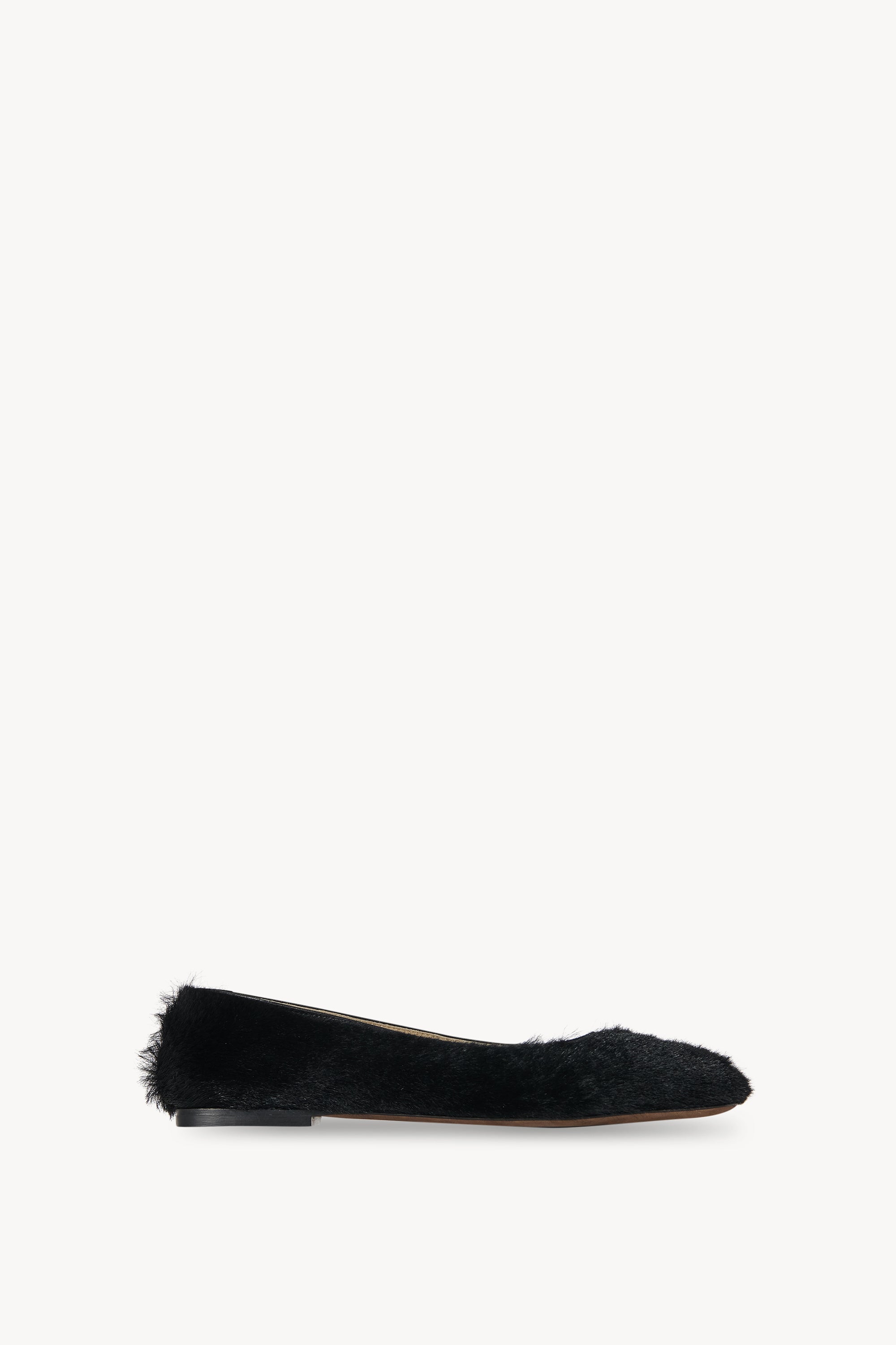 上品な存在感★THE ROW Square leather ballet flats Square leather ballet flats in black - The Row | Mytheresa