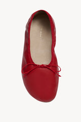 Ballerine Arrotondate Basse in Pelle