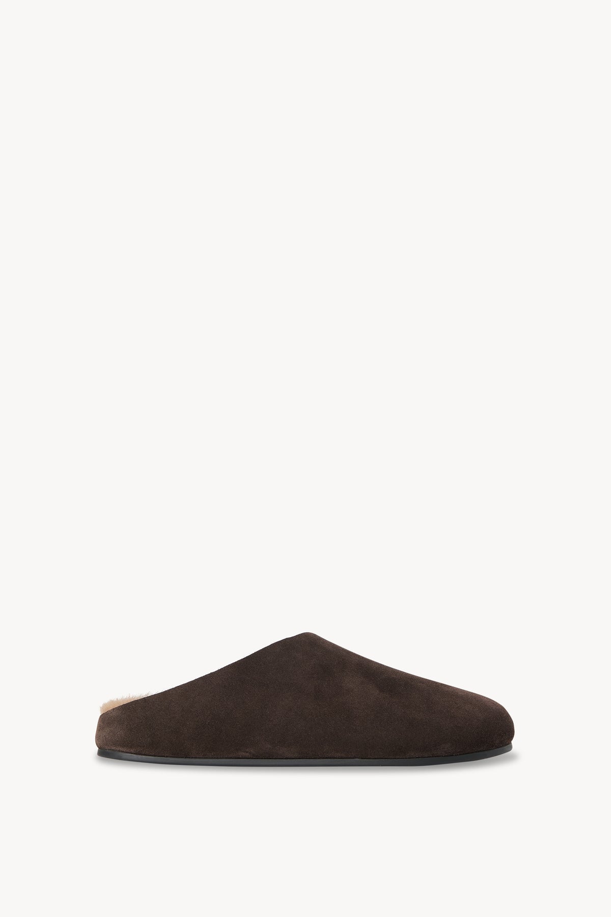 Hudson Mule en Daim et Shearling