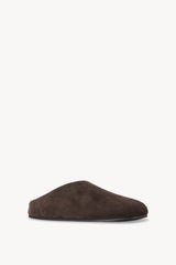 Hudson Mule en Daim et Shearling