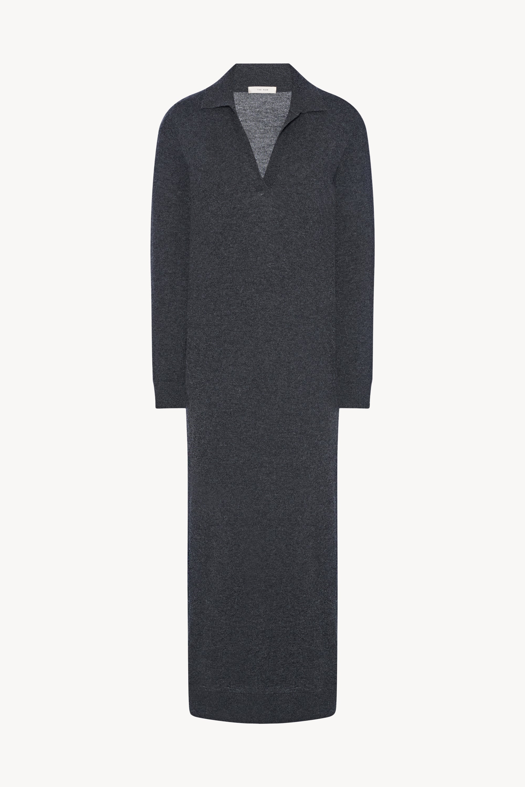 the row knit dress - Women's Paru - Charcoal Melange long dress designs