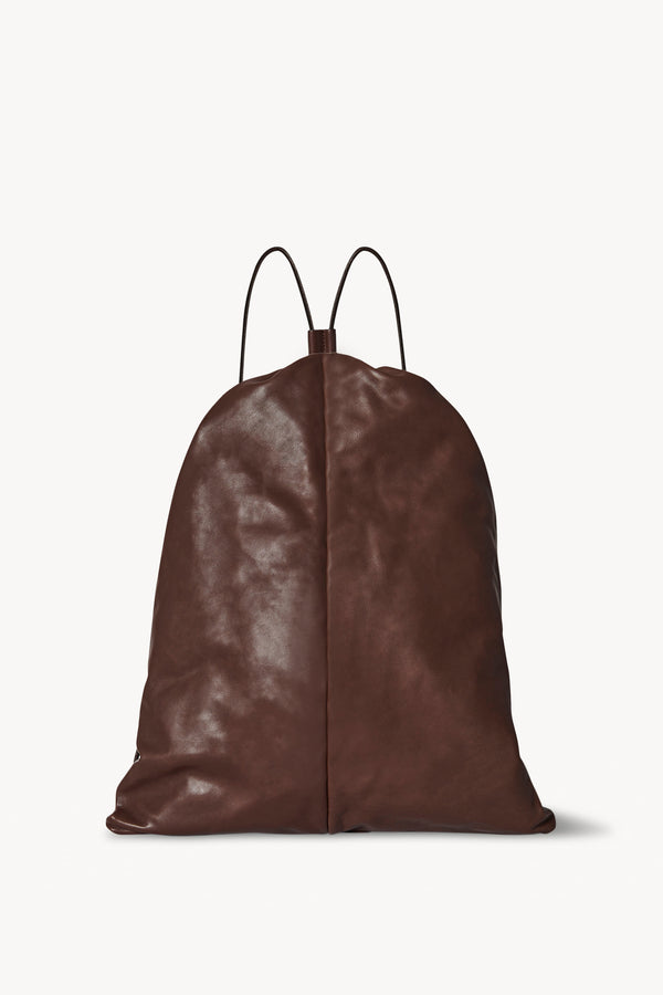 Puffy Backpack in Pelle