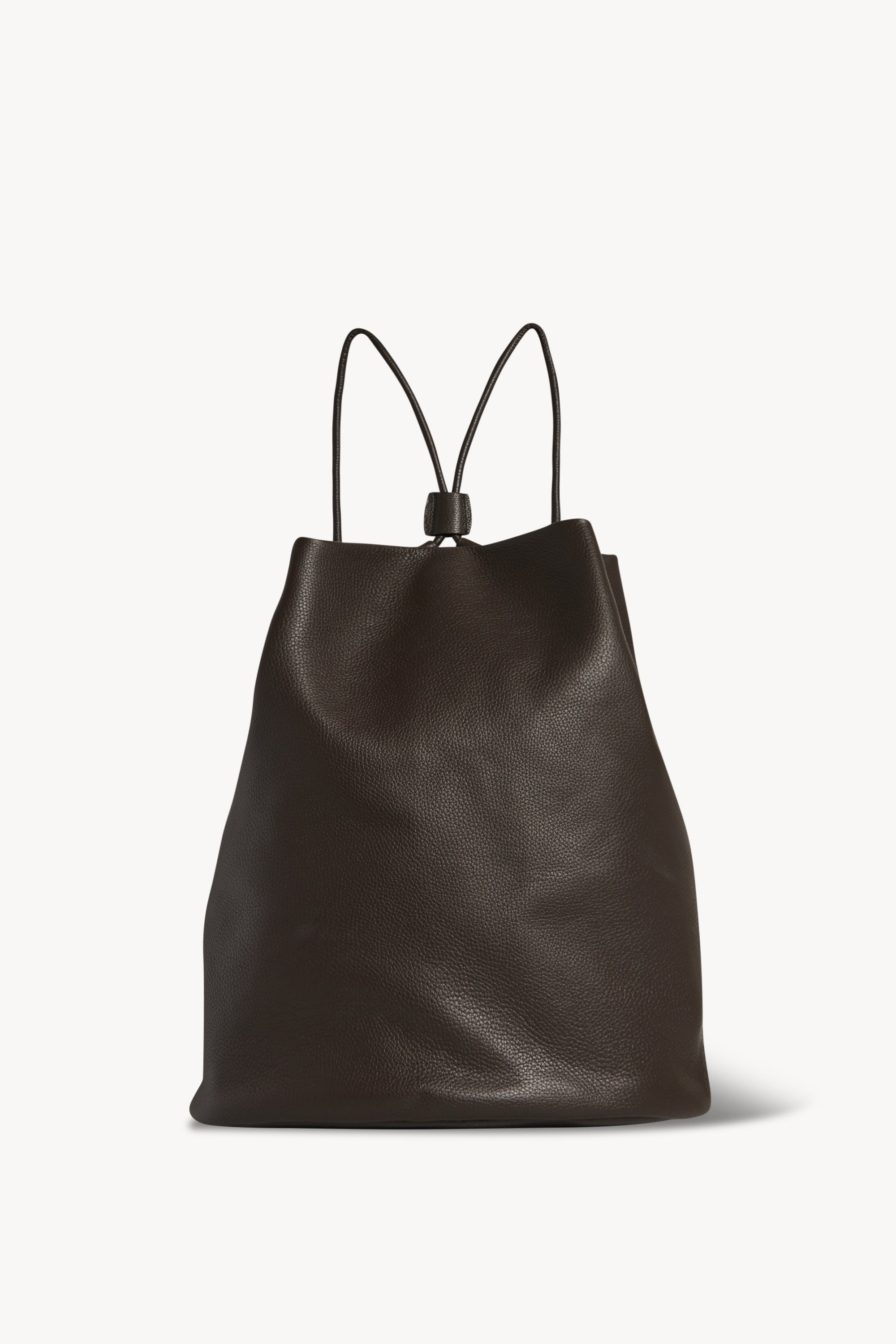 Joe 皮革双肩包棕– The Row - Main Image