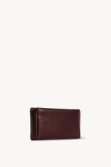 Squared Compact Clutch Bag in Leather