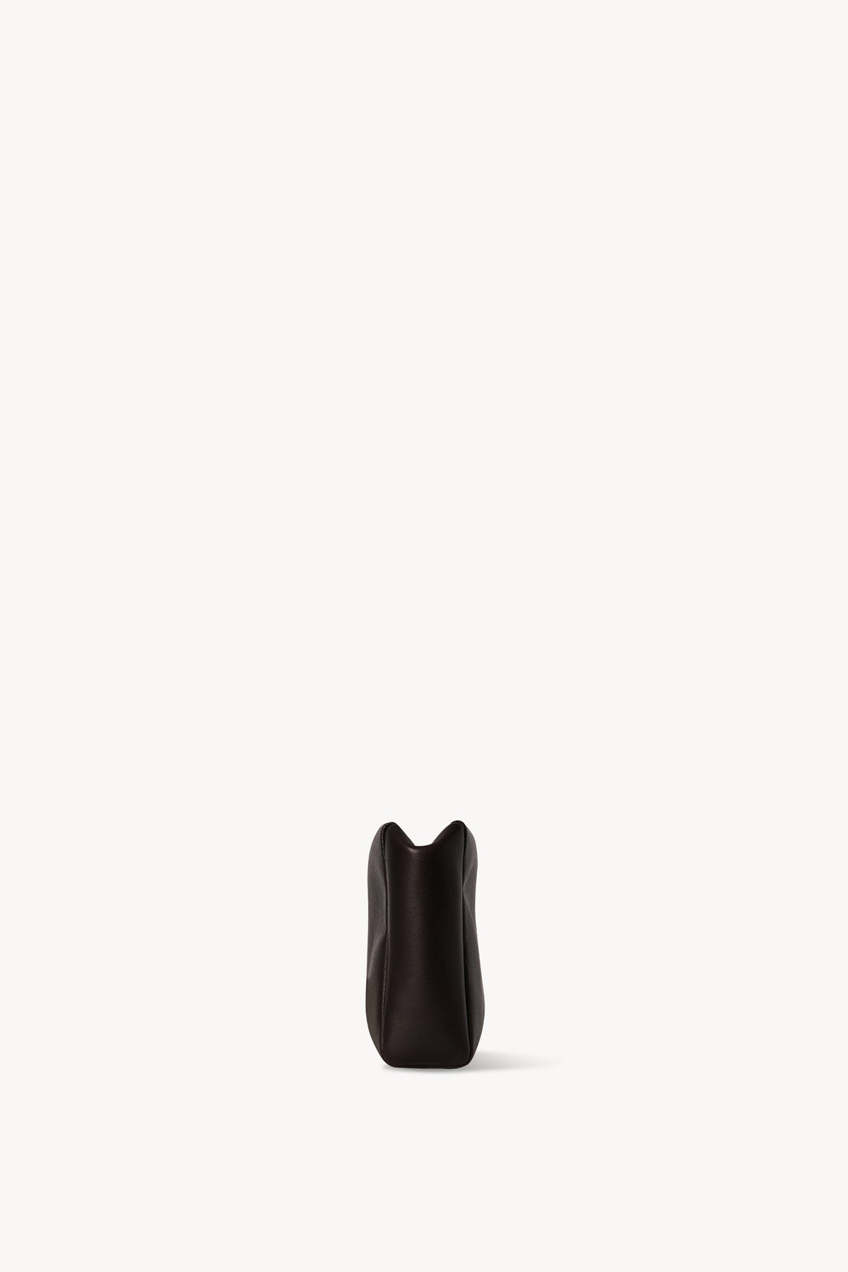 Squared Compact Clutch Bag in Leather