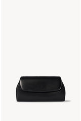 Curved Clutch in Leather