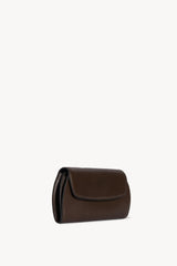 Curved Clutch in Leather