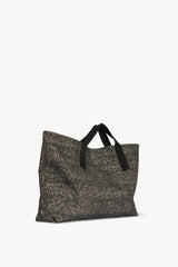 Sac Cabas Floqué XL en Coton et Soie