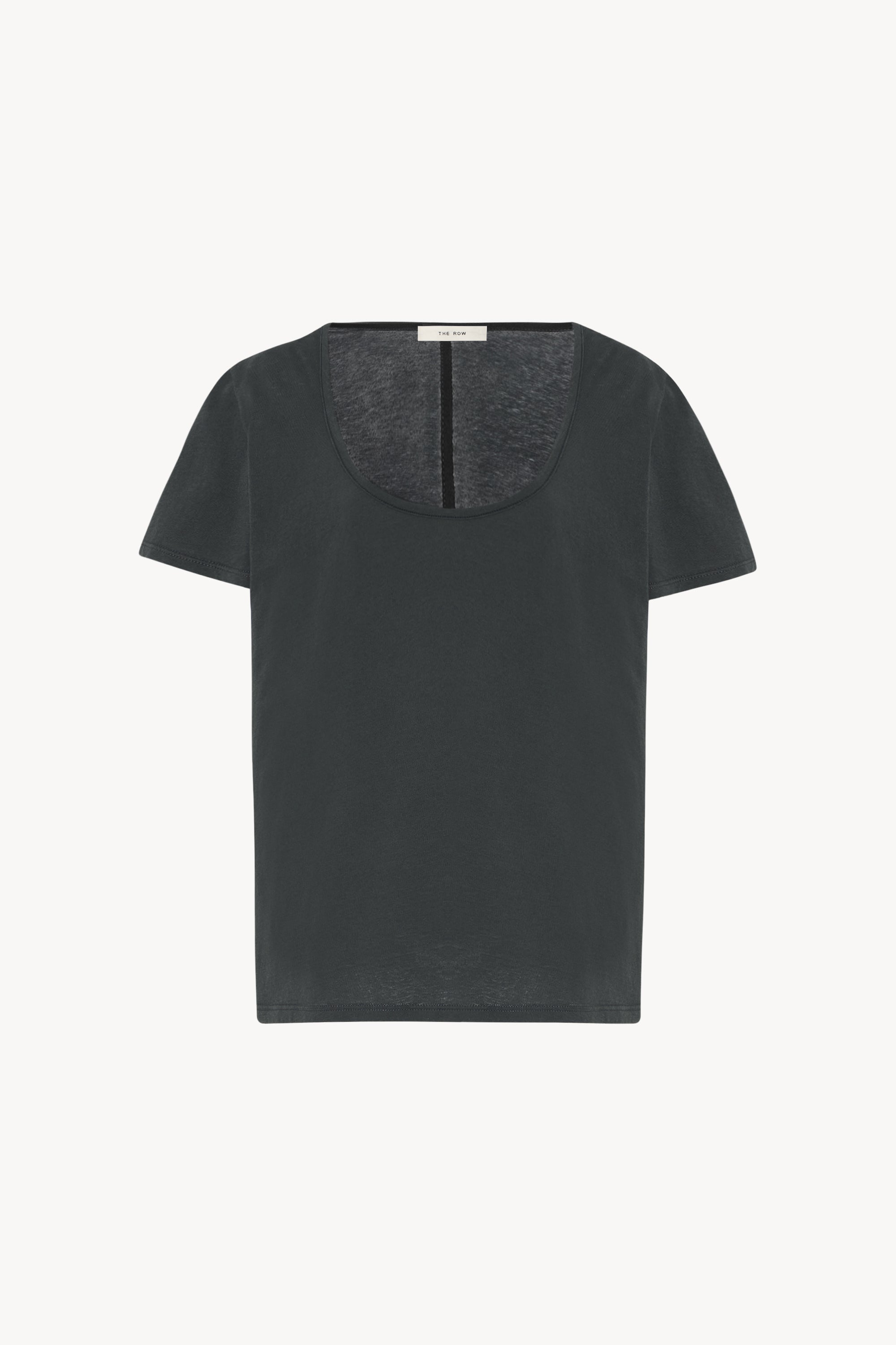 Tシャツ・カットソー THE ROW Cotton T-shirt Black Stilton T-Shirt ブラック in Cotton – The Row