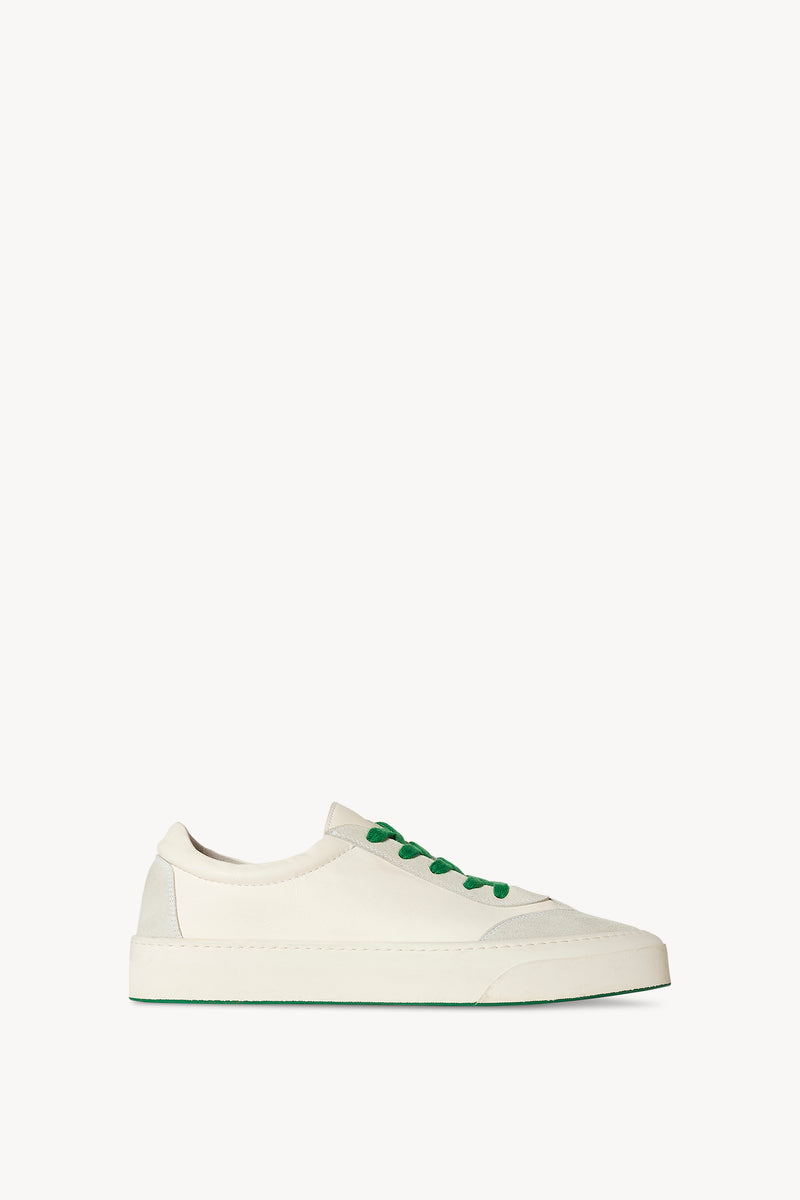 Marley Lace-Up Sneaker in Pelle e Pelle Scamosciata