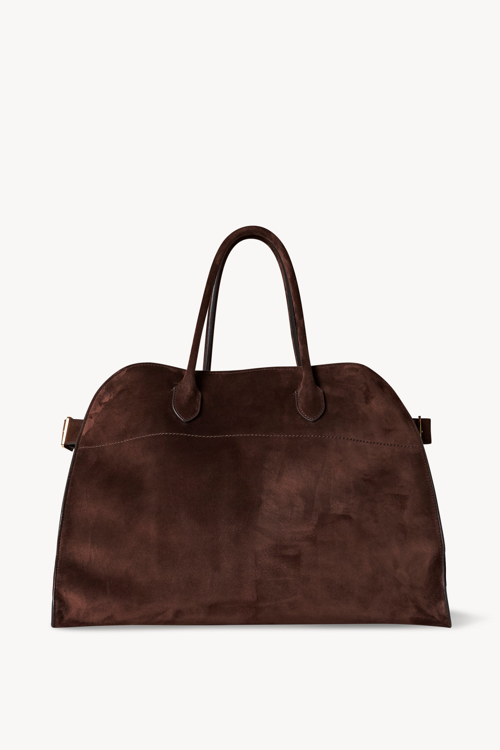 Soft Margaux 17 Bag Brown in Suede – The Row