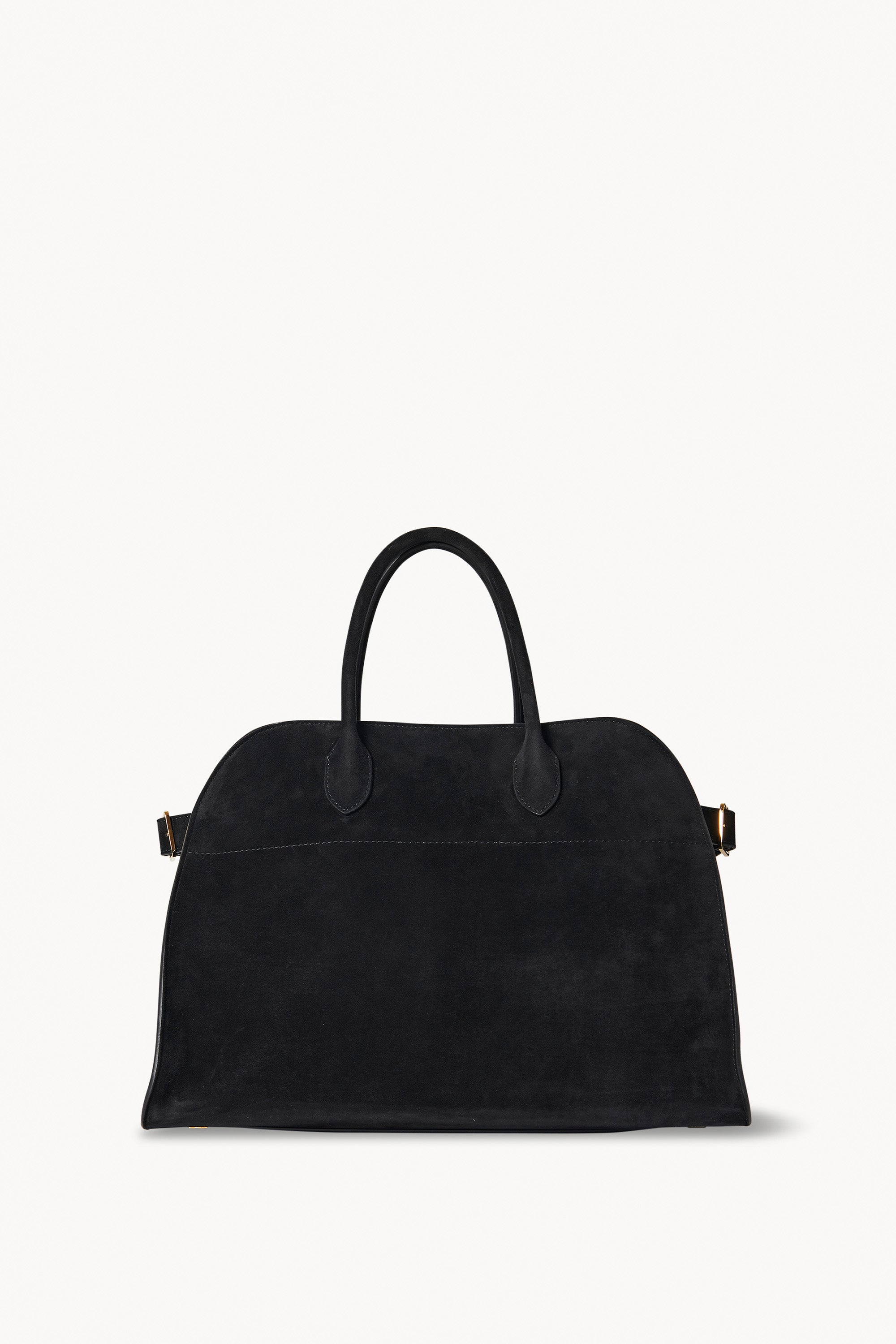 Soft Margaux 15 Bag Black in Suede – The Row