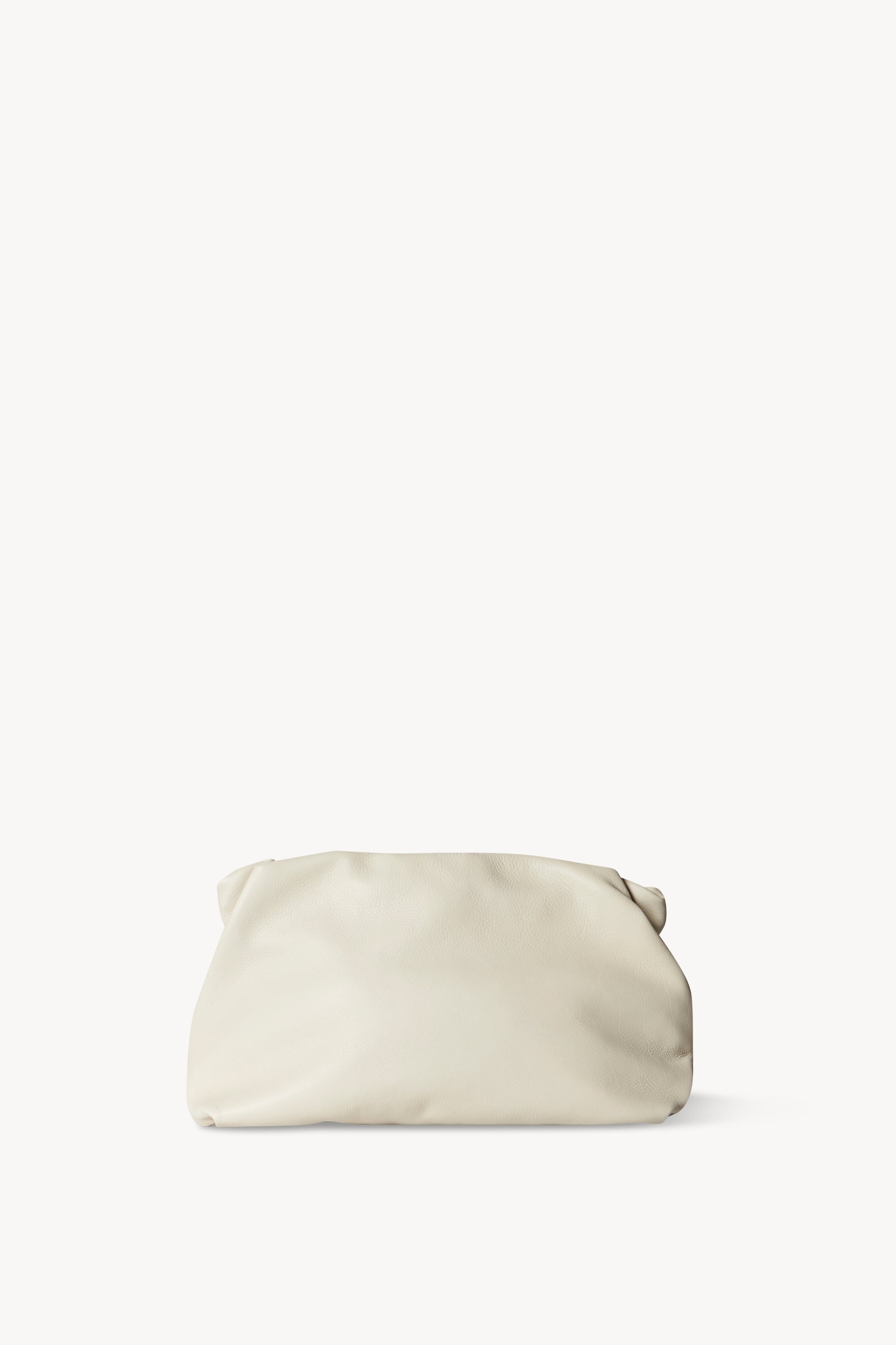 Ruched clutch bag white Clearance
