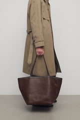 XL Stitched Park Tote Bag in Leather