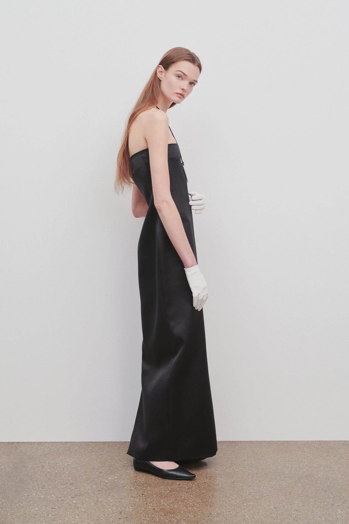 Reeta Dress in Virgin Wool and Silk