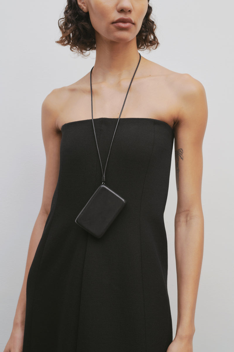 CC Holder Necklace in Leather