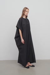 Saule Dress in Virgin Wool and Silk