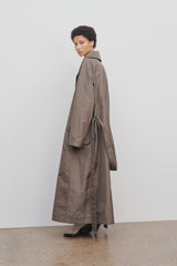 Cadel Coat in Polyester and Silk