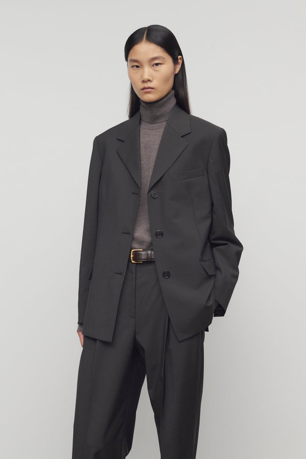 ザロウ　ブラック　ジャケット メンズジャケット＆ブレザー：プレミアムウール＆カシミヤ l The Row