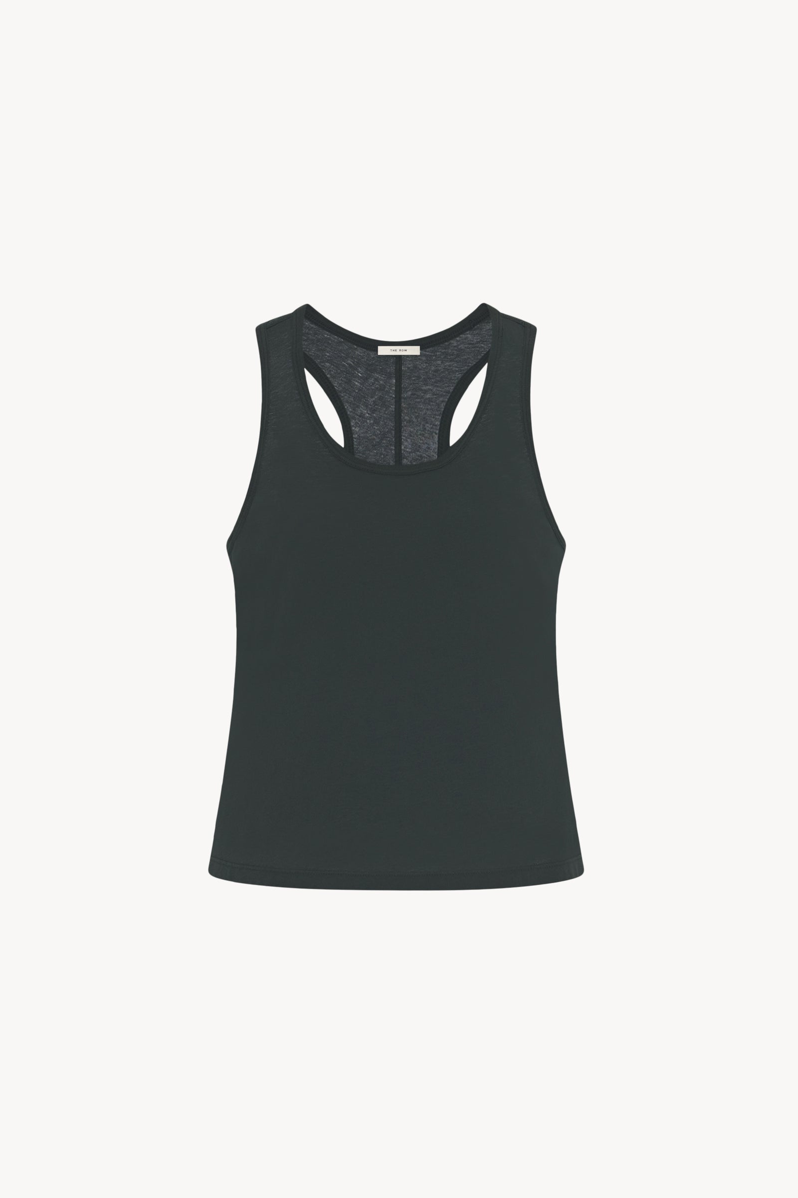 トップス ANDMARY Cotton ribbon tank black Cotton ribbon tank