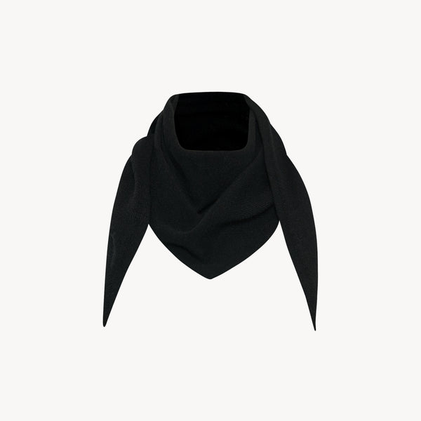 Leomine Scarf Black in Cashmere – The Row