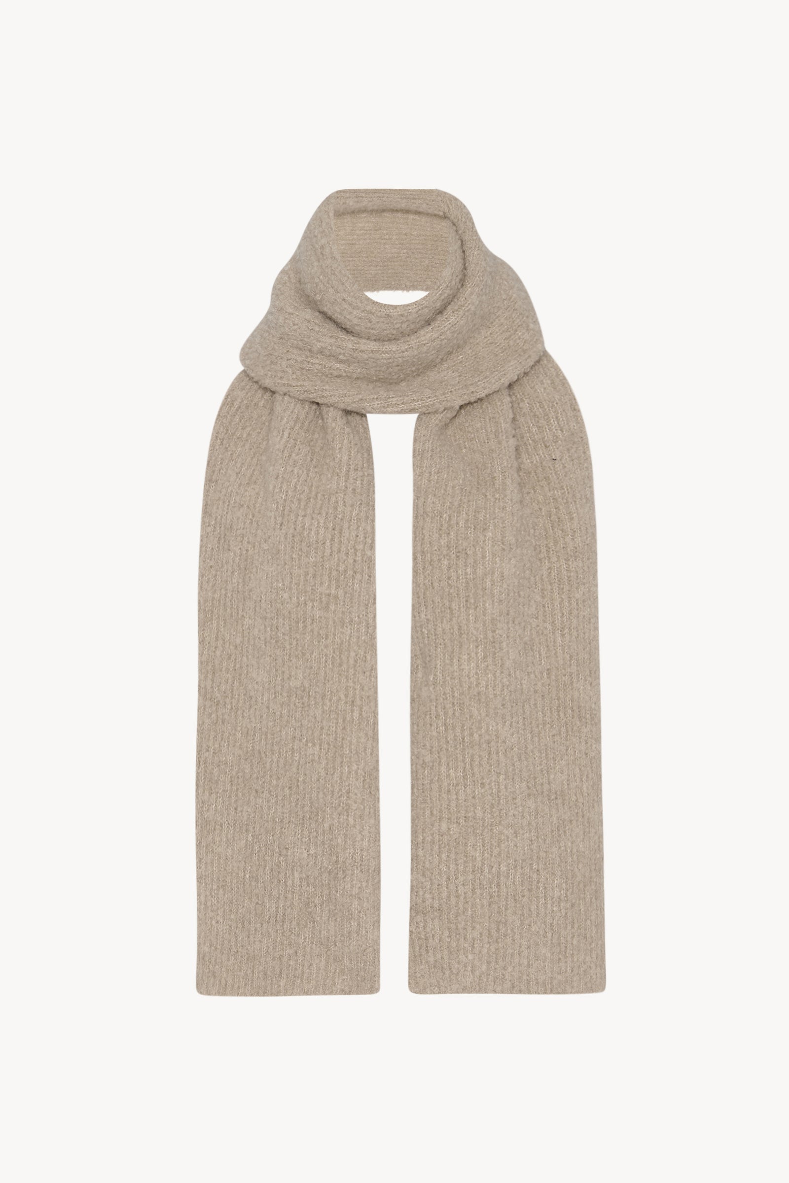 Luthgard Scarf Beige in Cashmere, Alpaca and Silk – The Row