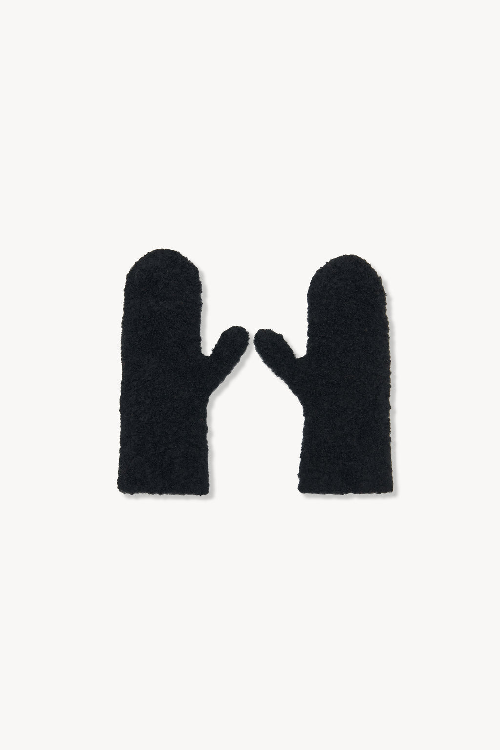 Ladislas Mittens Black in Cashmere, Alpaca and Silk – The Row
