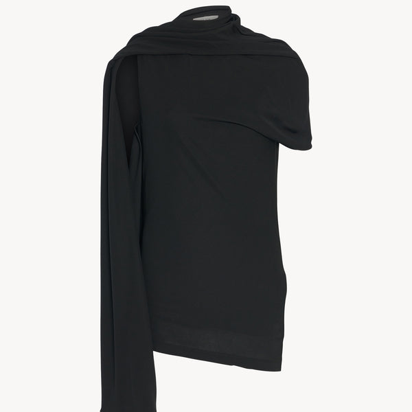 dydoshop Note draped top 長袖 10187K681BLKF_89523e32-8fc2-