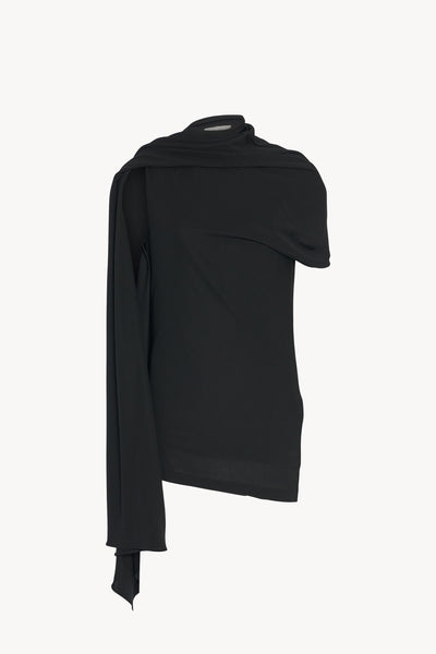 トップス theredthread S loop drape tops black THEREDTHREAD / ザレッドスレッド】S loop drape tops