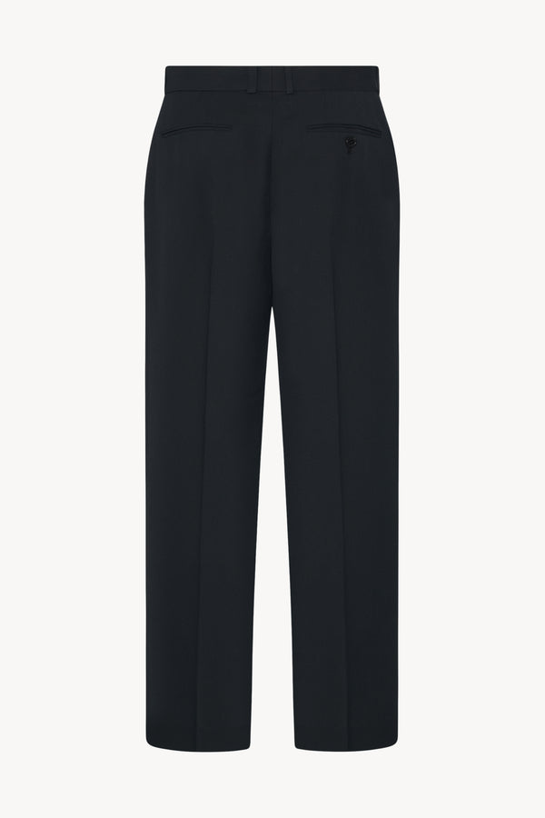 THE ROW ザ・ロウ クロップドパンツ FLASH SHORT フラッシュ ショーツ 7250 W2511 レディース ウール シルク ハーフ丈 ショートパンツ センタープレス BLK