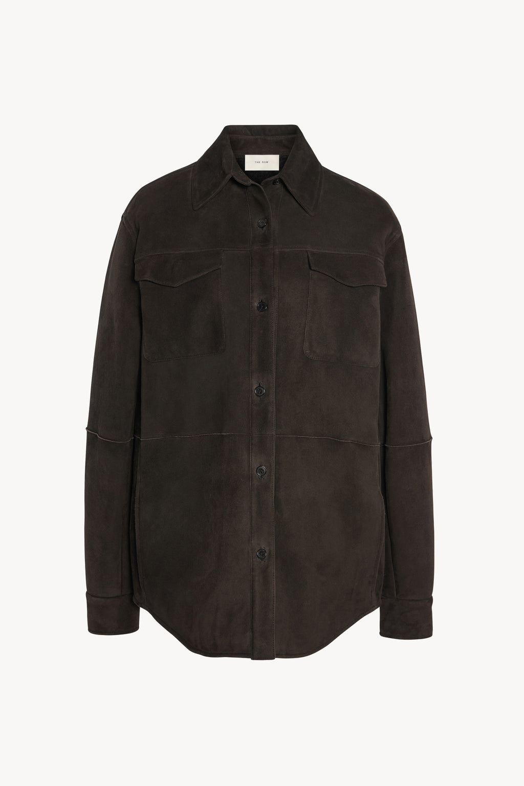 Gwena Jacket Brown in Shearling – The Row