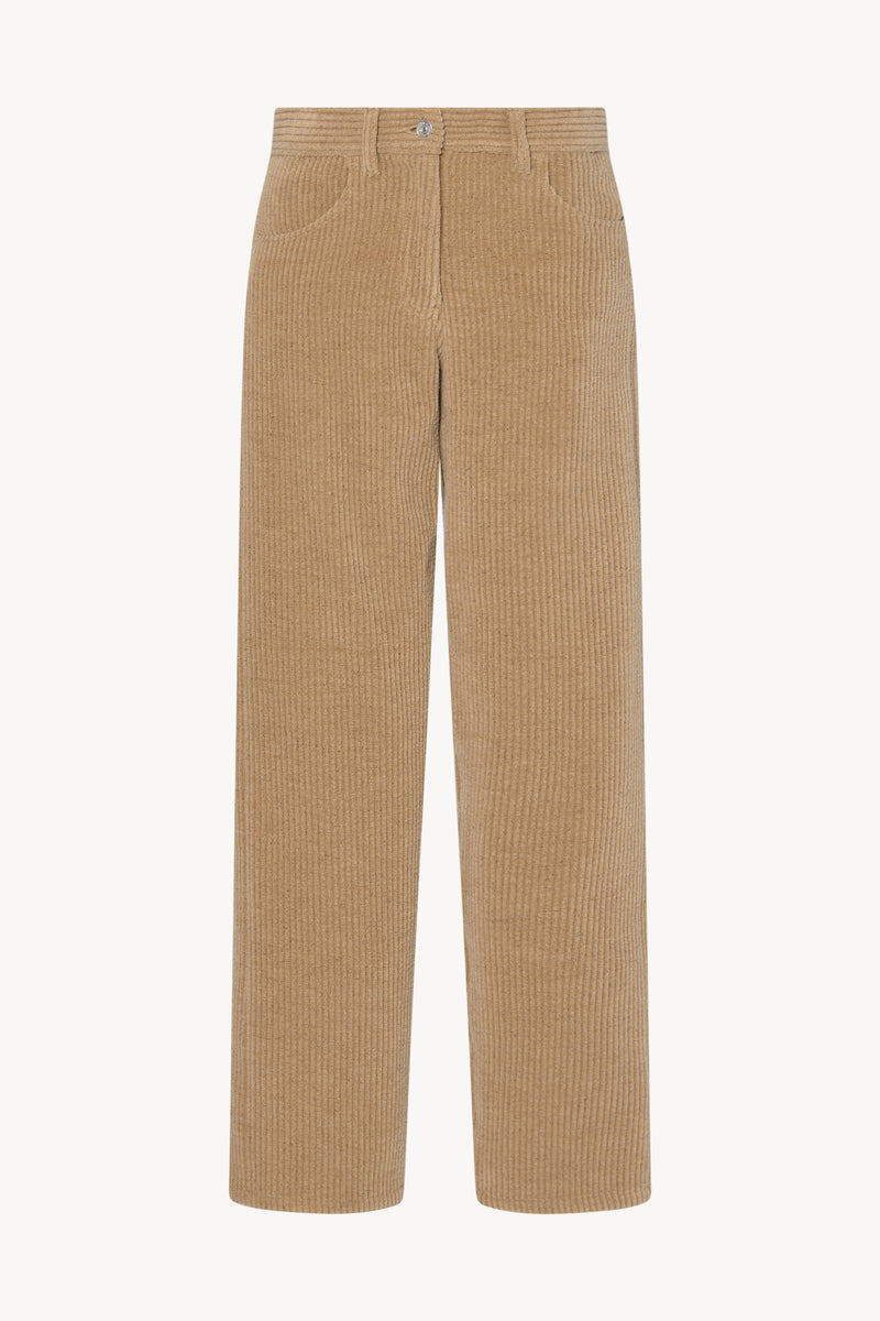 Clair Pantalon en Velours Côtelé
