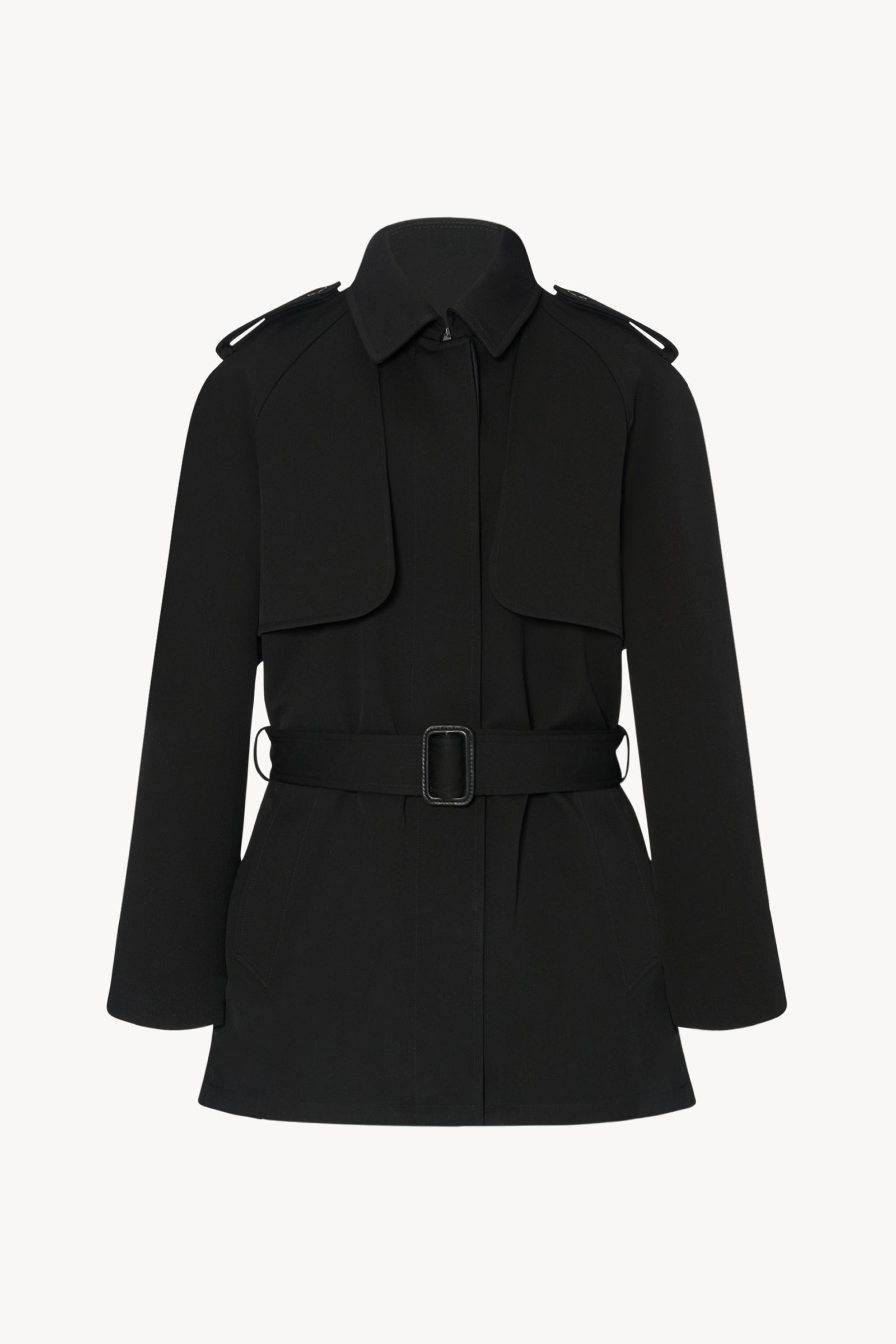 Usuaia Jacket Black in Virgin Wool – The Row