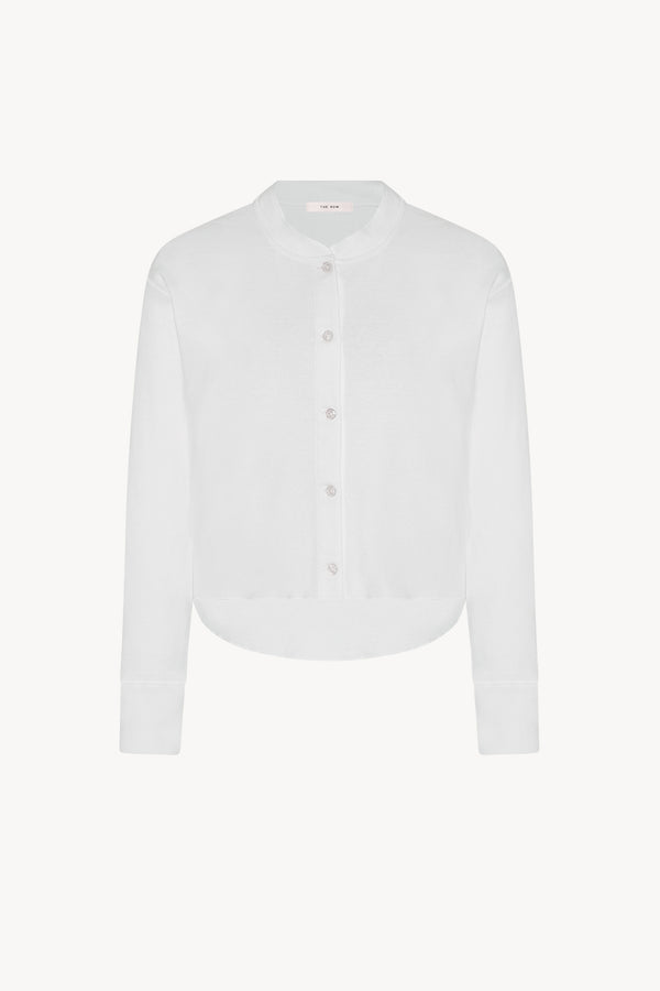 Chemisier En Soie THE ROW - Modèle Marlton, Bleu Sea Mist, Taille 2/4, Neuf Avec étiquettes