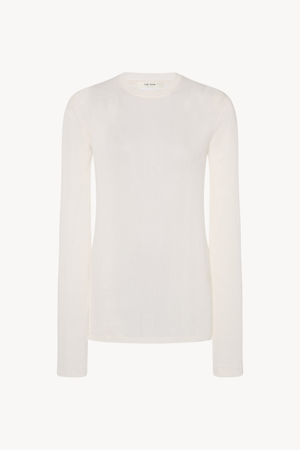 あけみ　THE ROW ホワイト 長袖カットソー Dantea Tシャツ White – The Row