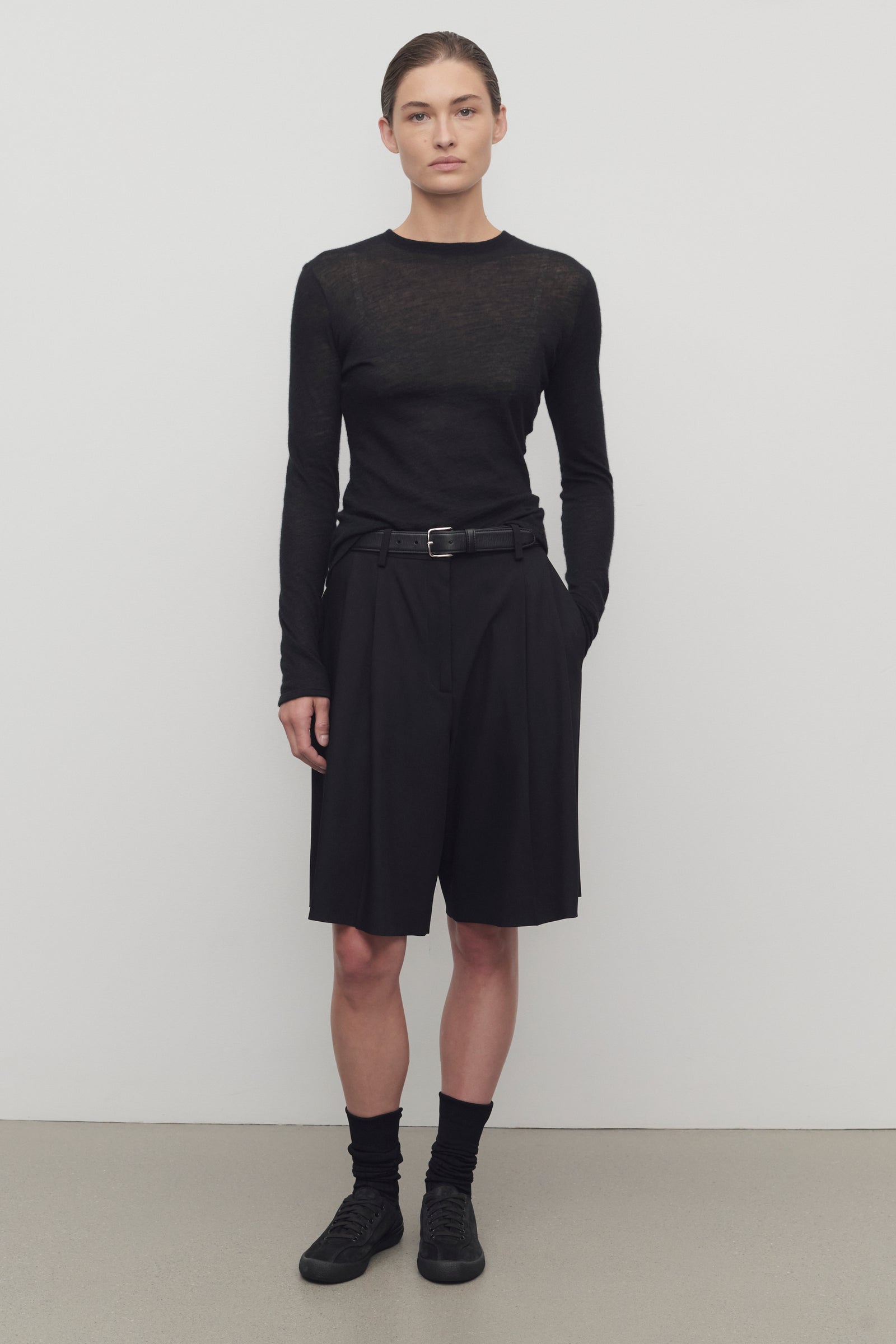 関税送料込 THE ROW Dhani バージンウール Vesperisバージンウールのショート – The Row